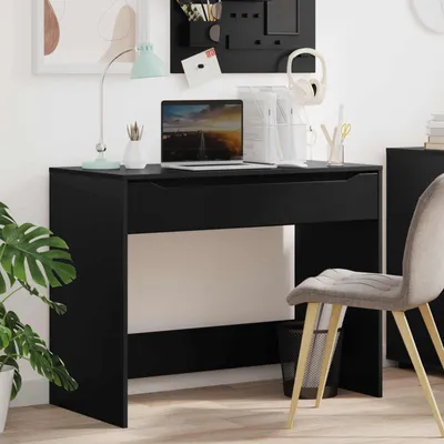 Productafbeelding van Maison Exclusive - Bureau, zwart, 100 x 50 x 78 cm, houtvezel