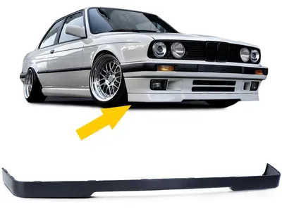 Obrázek produktu pro Přední spoilery, spoilery, lišty, černá barva, sportovní provedení, pro BMW řady 3 (E30), modely 1987-1994