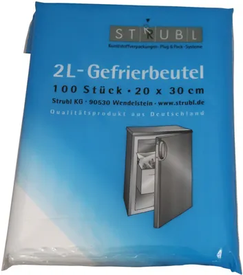 Produktbild von Strubl 2L-Gefrierbeutel 100 Stück