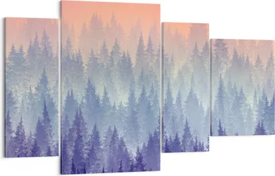 Produktbild von Bild auf Leinwand - Leinwandbild - Wald Baum Natur - 120x70cm - Wand Bild - Wanddeko - Wandbilder - Leinwanddruck - Bilder - Kunstdruck - Wanddekoration - Leinwand bilder - Wandkunst - DL120x70-3929