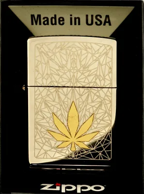 Obrázek produktu pro Zapalovač ZIPPO BLACK ICE CANNABIS DESIGN 60006381
