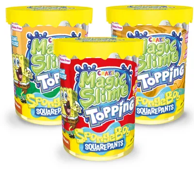 Produktbild von Craze Magic Slime Topping Spongebob Schwammkopf - 3er Set Schleim Kinder Magic O
