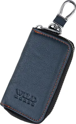Produktbild von Wild Horse Leder-Schlüsseletui, Marineblau