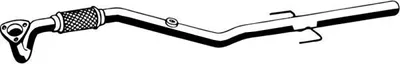 Produktbild von ASMET Abgasrohr Auspuffrohr für OPEL Vectra C Caravan (Z02) Vorne 05.166