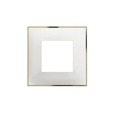 Produktbild von Einzelrahmen Weiss Mit Gold Bticino Classia