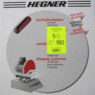 Produktbild von Hegner Schleifscheiben Scheibenschleifmaschine HSM 200S D200mm Korn 180 30120005