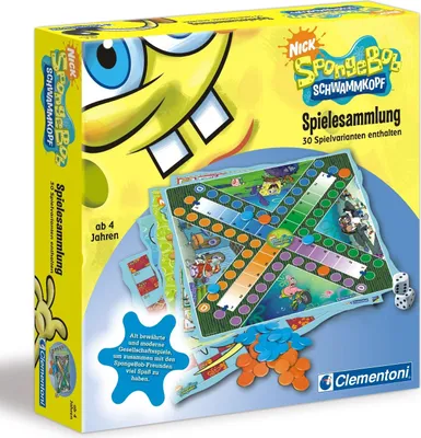 Produktbild von SpongeBob Schwammkopf Spielesammlung 30 Spiele Möglichkeiten