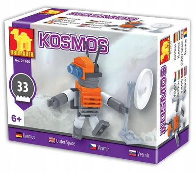 Produktbild von Dromader Kosmos Bausteine 34 Teile Roboter Weltraum
