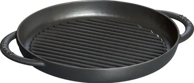 Obrázok produktu pre Staub - Chistera 26 cm okrúhla liatinová grilovacia panvica čierna