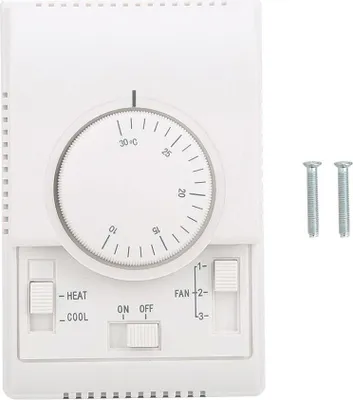 Image de Régulateur de température mécanique pour montage mural, thermostat de climatisation 10-30¡æ AC220V