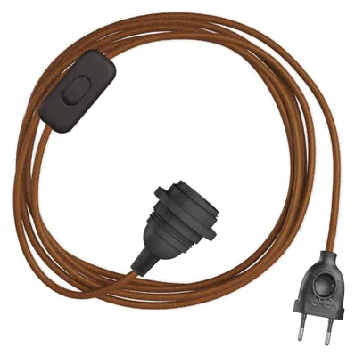 Image de Creative Cables - SnakeBis pour abat-jour - Câblage avec douille et câble en tissu coloré