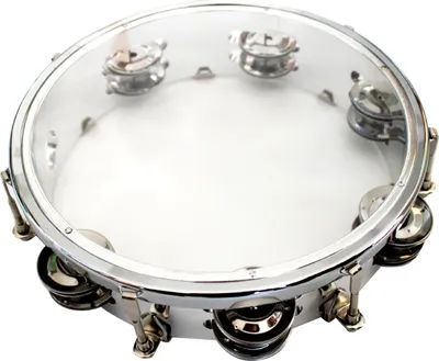 Obrázek produktu pro Hand Drummer Clapping Drum Percussion Tambourine Metal Kids Musical Educational Instrument Toy 8in Silver