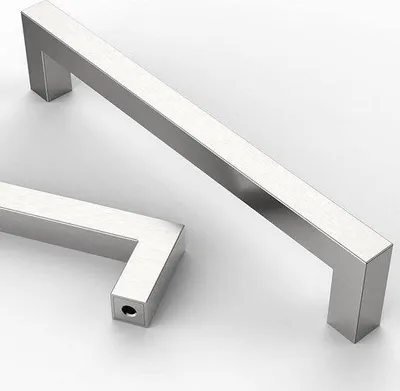Productafbeelding van Famanu meubelgreep, 160 mm, zwart, roestvrij staal - 20 stuks
