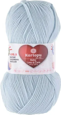 5 x 100g Strickgarn Kartopu Baby Love and Care antibakteriell pastellblau