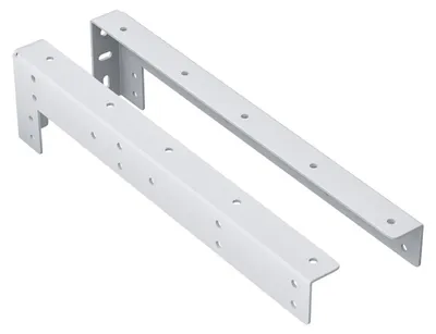 Produktbild von Regalhalterung Regalträger Regalhalter Regal Winkel Wand verdeckte Montage Weiß 350x100mm