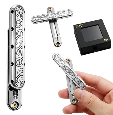 Zdjęcie produktu dla Zabawka antystresowa typu "fidget slider" dla dorosłych, wykonana z metalu