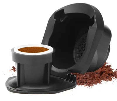 Obrázek produktu pro Opakovaně použitelný adaptér na kávové kapsle, držák konvertoru na espresso, doplňovatelný adaptér na kávové kapsle s lžičkou a čisticím kartáčkem, kompatibilní s kávovarem Dolce Gusto