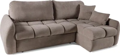 Produktbild von MEBLINI Schlafcouch mit Bettkasten - Kleines Ecksofa mit Schlaffunktion - Sofa mit Relaxfunktion und Kissen - Kleine Couch L-Form - Eckcouch - GLOW - Universal - 252x155x93cm - Braun Plüsch