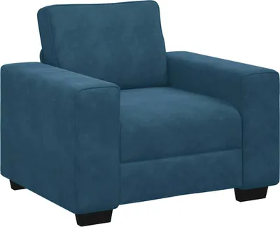 Immagine prodotto di vidaXL Poltrona blu 100x77x82 cm Velluto