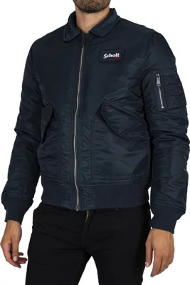 Produktbild von Schott Abnehmbare Bomberjacke, Blau XL