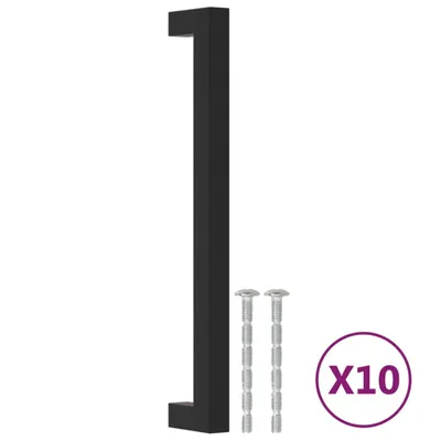 Produktbild von vidaXL Möbelgriffe 10 Stk. Schwarz 192 mm Edelstahl