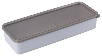 Vorratsbehälter, rechteckig, Kunststoff, 27 cm, mit Deckel, stapelbar