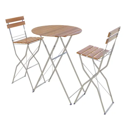 Produktbild von Biergarten Set Biergartengarnitur Biergartenmöbel Hocker Tresenhocker Tisch 3tlg.