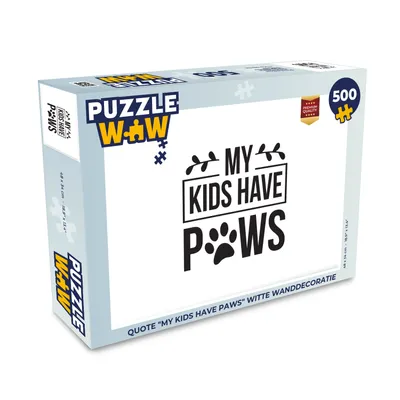 Obrázek produktu pro MuchoWow MuchoWow® Puzzle 500 ks Citáty - Přísloví - Pes - Moje děti mají tlapky