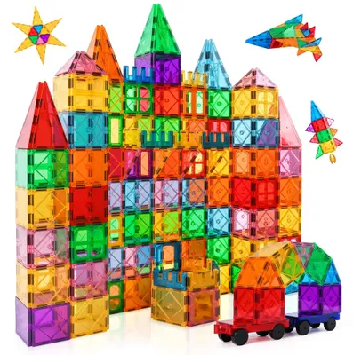 Produktbild von Magnetische Bausteine Set mit 100 Teilen für Kinder