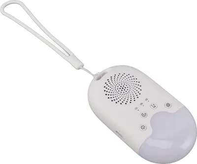 Zdjęcie produktu dla Przenośna maszyna dźwiękowa z 8 kolorowymi lampkami nocnymi Timer Regulacja głośności Funkcja pamięci Maszyna z białym szumem dla dziecka