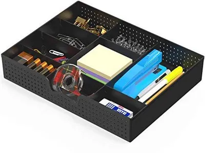 Obrázek produktu pro Organizér do zásuvky s 9 nastavitelnými přihrádkami – černý
