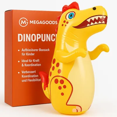 Produktbild von Aufblasbarer Boxsack Kinder Tumbler Standboxsack Spielzeug DE.