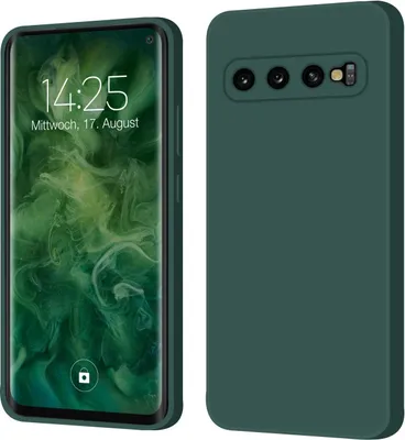 Produktbild von Hülle für Samsung Galaxy S10 Case Cover Bumper Silikon Softgrip Schutzhülle Farbe: Grün