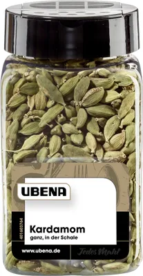 Image de Ubena cardamome entière épice intense exquise paquet 165g