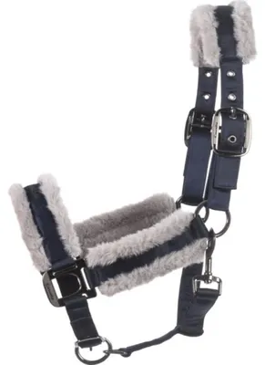 Produktbild von Cavallo Halfter CAVALJERO FS 2025 Fellhalfter Dark Blue WB
