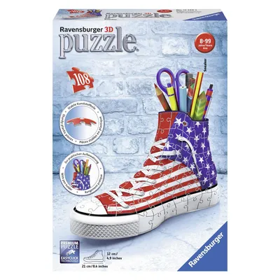 Immagine prodotto di Ravensburger 12549 Ravensburger Sneaker - American Style 3D-Puzzle 108 Teile