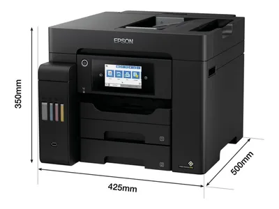 Produktbild von Epson EcoTank ET-5805, Tintenstrahl, Farbdruck, 4800 x 2400 DPI, A4, Direktdruck, Schwarz