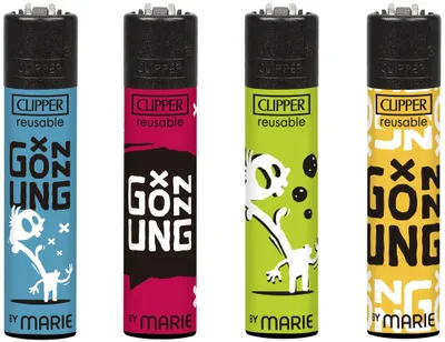 Produktbild von Clipper Feuerzeuge 4er Set Marie Gönnung
