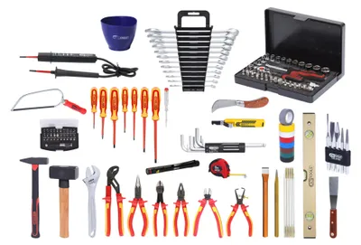 Produktbild von KS TOOLS Werkzeugkoffer 117.0190 13mm 16,0mm 140mm 42,0mm 50,0mm Chrom-Vanadium-Stahl 10m 19,0L 11210g