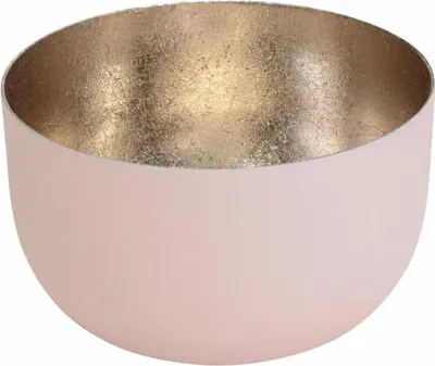 Immagine prodotto di Gift Company Windlicht Madras S, Teelichthalter, Kerzenhalter, Eisen, Blush / Gold, H 5 cm, 76733