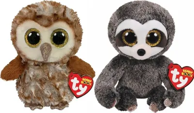Produktbild von Ty - Stofftiere - Beanie Boo's - Percy Owl & Dangler Sloth