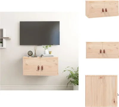 Obrázek produktu pro vidaXL Nástěnná skříň 60x30x30 cm z masivního borovicového dřeva - Nástěnné police