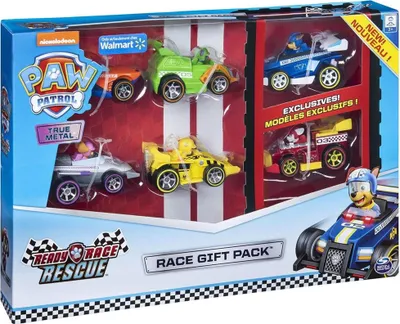 Produktbild von PAW Patrol True Metal Ready Race Rescue-Geschenkset mit 6 Metallfahrzeugen, Fahrzeug-Set, 3 Jahr(e), Metall, Mehrfarbig