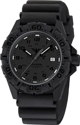 KHS RE2XTF.DB Herrenuhr Reaper MKII Schwarz mit Taucherband 1