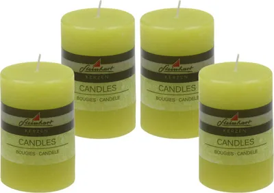 Produktbild von 4er Set Adventskranzkerzen "Raureif" Fresh 100/68 mm durchgefärbte Trend-Kerzen