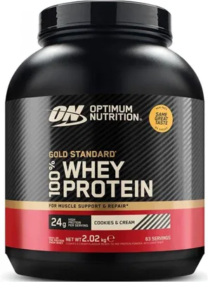 Image de Optimum Nutrition Gold Standard 100 % Whey Protein - 2,02 kg Cookies & Cream