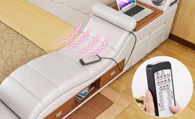 Produktbild von Bett Multifunktion - Tresor - Wärme Liege - USB - Sound Doppel Hotel Betten Neu