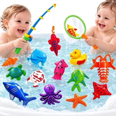 Immagine prodotto di Angelspiel: Set di 30 pezzi di giocattoli magnetici per il bagno