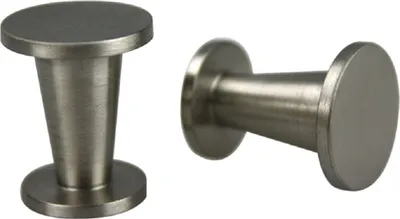 Produktbild von Möbelknopf Schrankknopf Schubladenknopf Knopf Knauf Edelstahl matt gebürstet