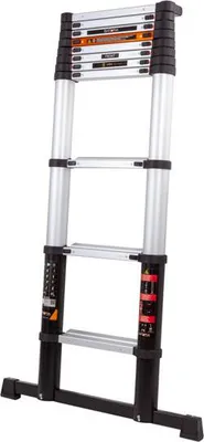 Obrázok produktu pre Teleskopický rebrík Batavia 3,27 m - SoftClose & protišmykový - Giraffe Air® Pro - Vhodný na použitie v interiéri aj exteriéri. Ľahký, kompaktný, s hliníkovou konštrukciou a bezpečný - Technológia Soft Close